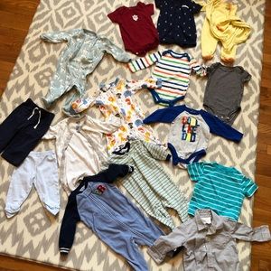 Huge 3-6/6 month baby boy clothes lot